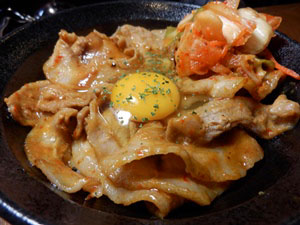豚キムチ丼